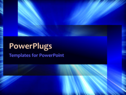 PowerPoint Template - Network video template of metaphorical traveling through space in a world of blue and white gradients.